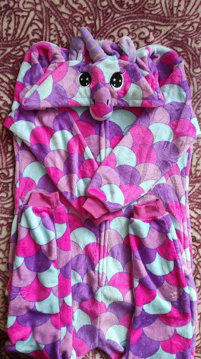 Кигуруми пижама костюм единорог