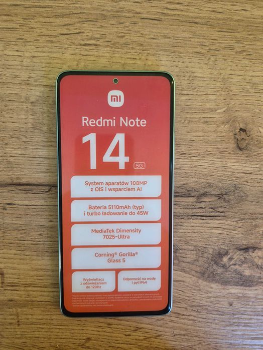 Atrapa telefonu xiaomi redmi note 14 5g