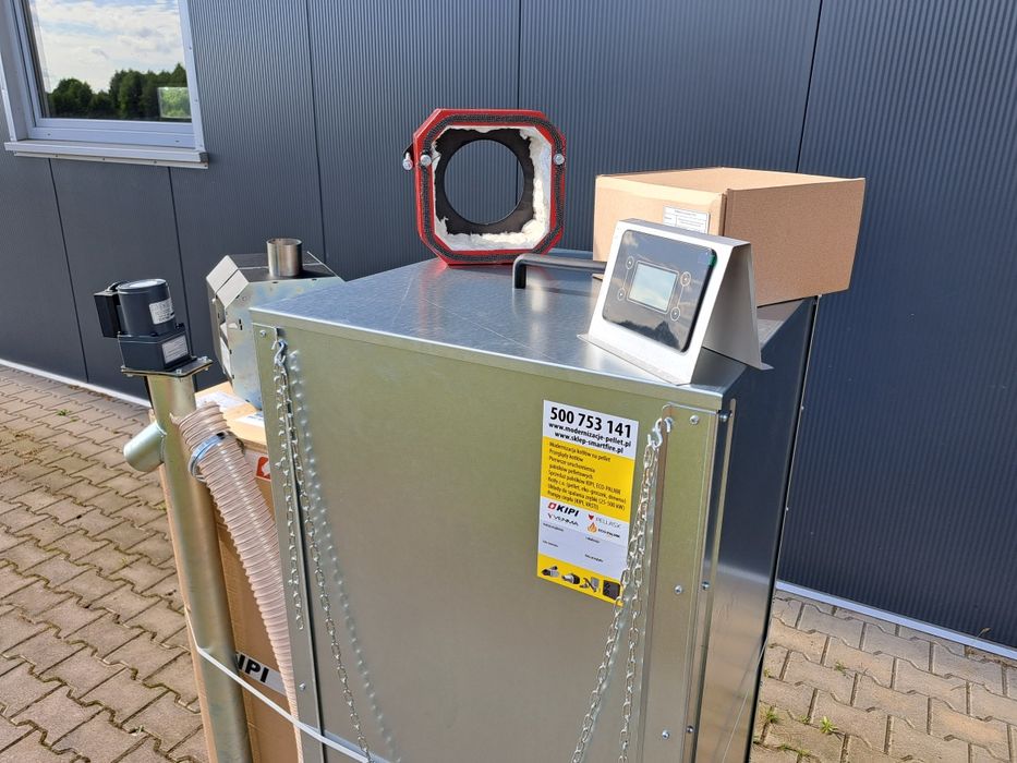 Komplet do przeróbki kotła pieca na pellet eko Kipi 36 kW podajnik moc