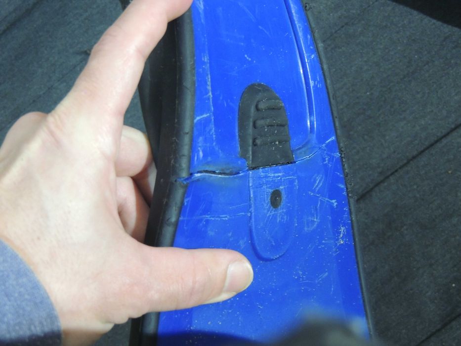 Pe de pato nadadeiras