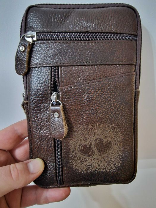 Personalizowana skórzana torebka. Prezent Na Każdą Okazję - Walentynki