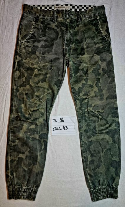 Spodnie Vans cargo bojówki jeans moro roz. 32