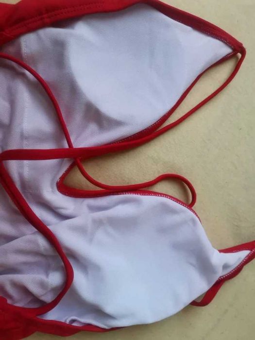 SinSay Новий червоний закритий купальник бікіні яскравий красный