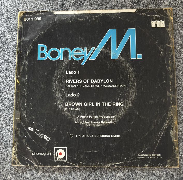 Disco Vinil Boney M. Rivers of Babylon