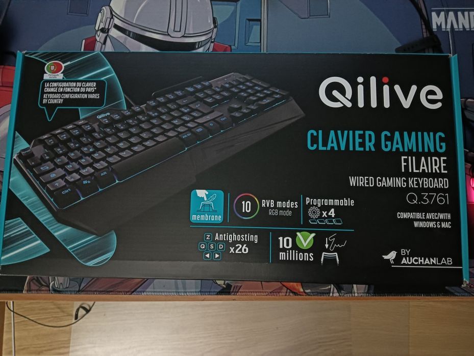 Teclado Gaming Qilive Q.3761 – NOVO, nunca usado