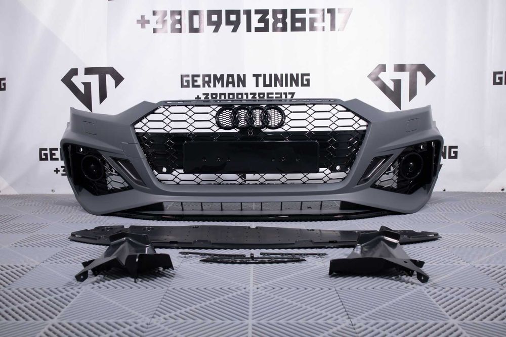 Передній бампер Audi A5 B9 стиль RS5 20-23 передний бампер ауди а5 б9 стиль рс5 решотка