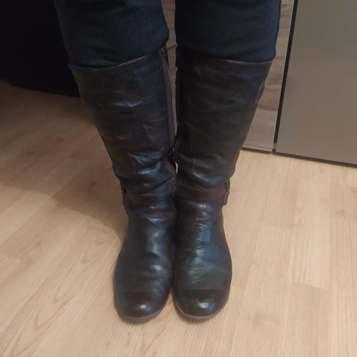 Damskie kozaki ze skóry rozmiar 40