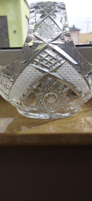 Koszyk kryształowy owocarka