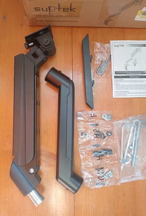 кронштейн для монітора Suptek MD01A (13-32", до 9кг) газліфт, чорний