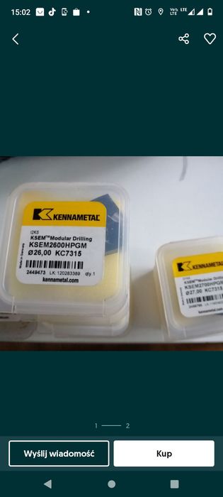 Płytki ksem groty różne średnice