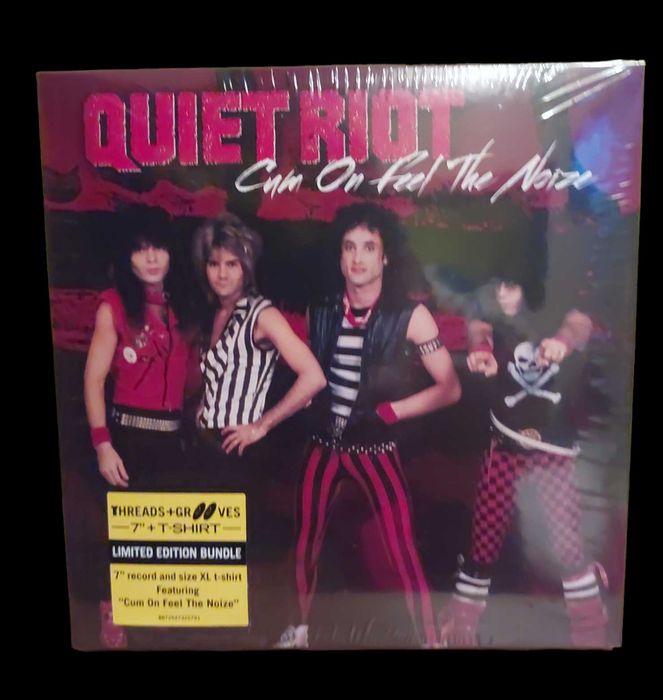 Sealed Vinyl Record Box Set Featuring a Quiet Riot Record and T-Shirt (2012)64729953201537124
