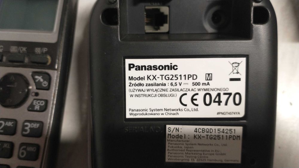 Telefon bezprzewodowy Panasonic
