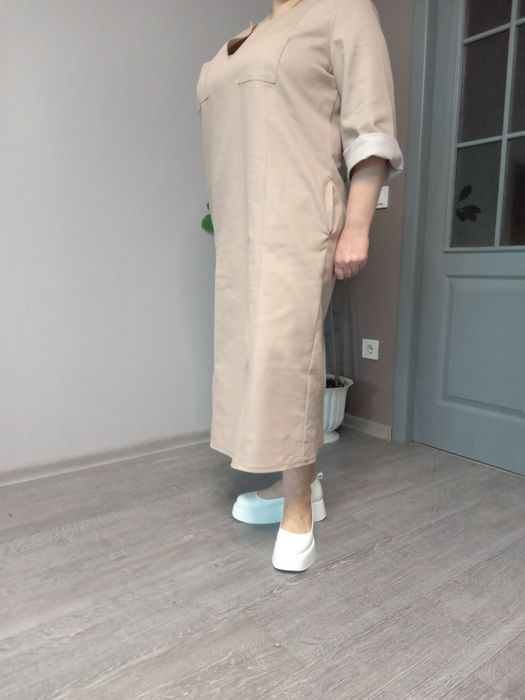 Джинсова сукня на великий розмір