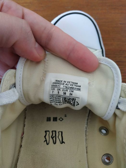 Низькі білі кеди Конверси Converse All Star 38 р. 24 см оригінал