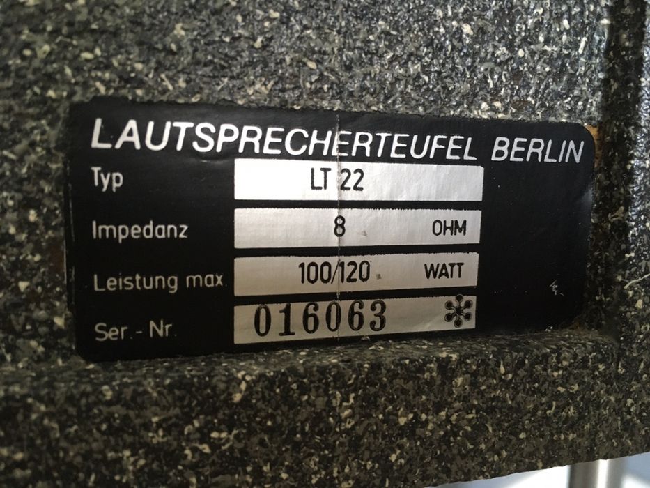 Teufel Berlin LT22 kultowe głośniki