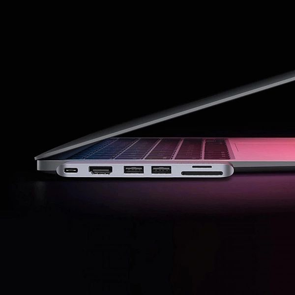 HUB Ugreen CM380/2xUSB C - HDMI/2xUSB 3.0/SDTF/USB C PD - szary