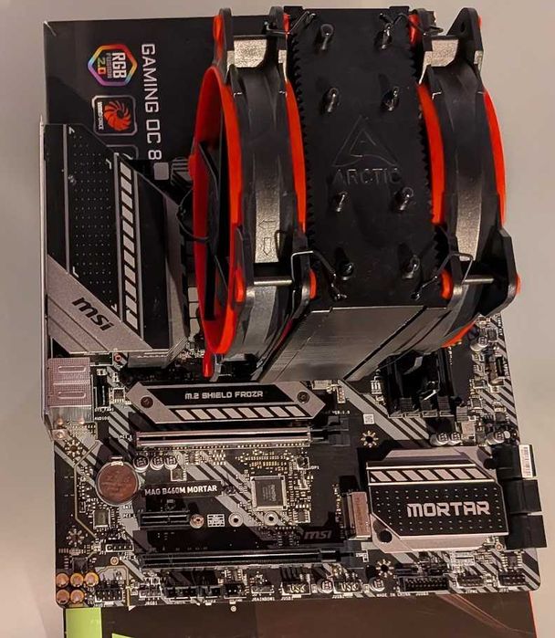 Build PC - Board Gaming MAG B460 TOMAHAWK + i5 10400 + Cooler Artic +16 GB RAM