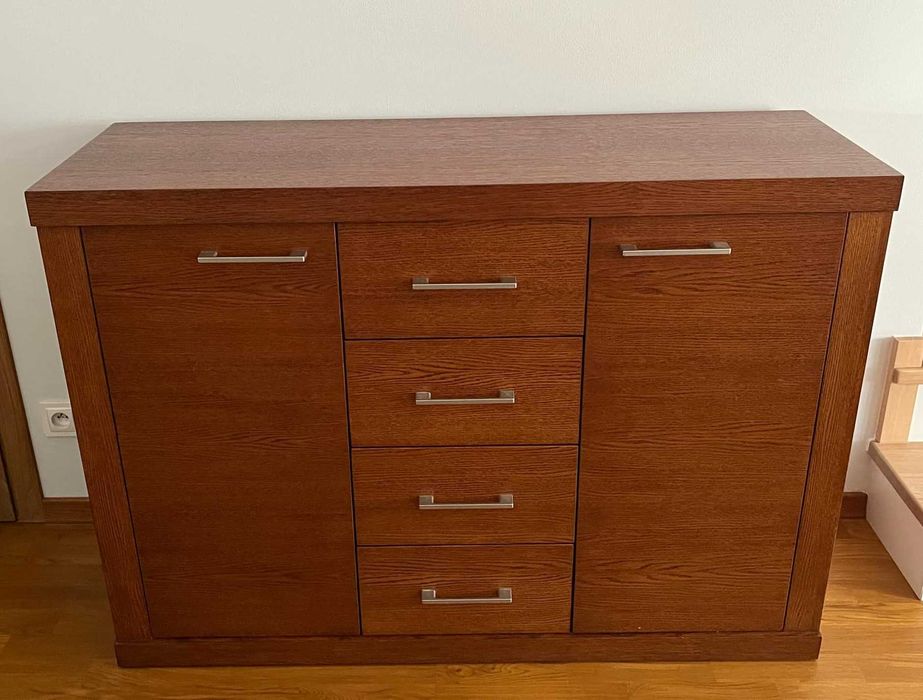 #Meble do salonu, zestaw komoda, witryna, szafka rtv, lustro