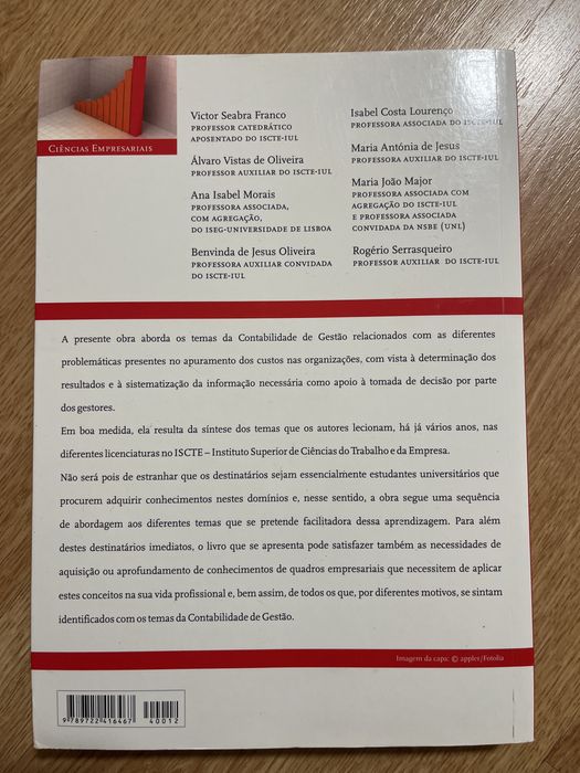 Temas da Contabilidade de Gestão