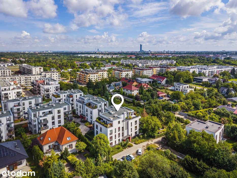 3 pokoje z ogrodem 42 m² | kameralny budynek | Klecina