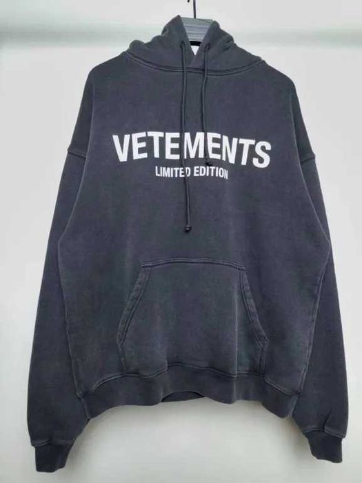 Bluza z kapturem Vetements – oversize, szara, LIMITED EDITION