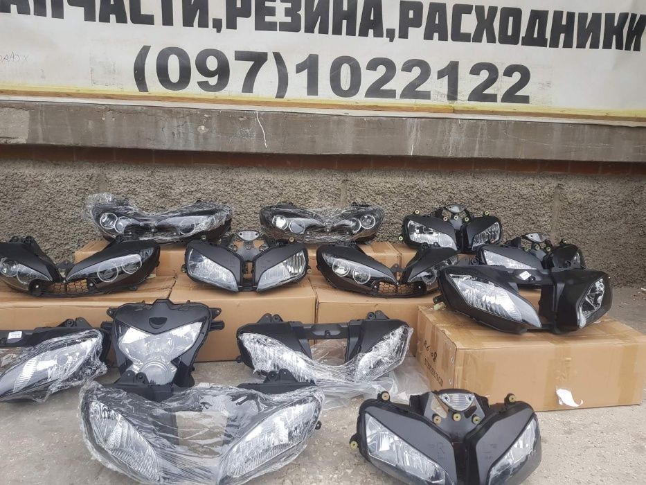 Фара gsxr600 cbr600rr r6 r2 r1 yamaha suzuki 03 04 05 06 07 08передняя