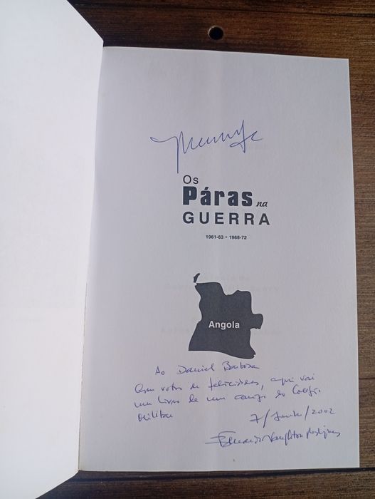 livro "Os Páras na Guerra"