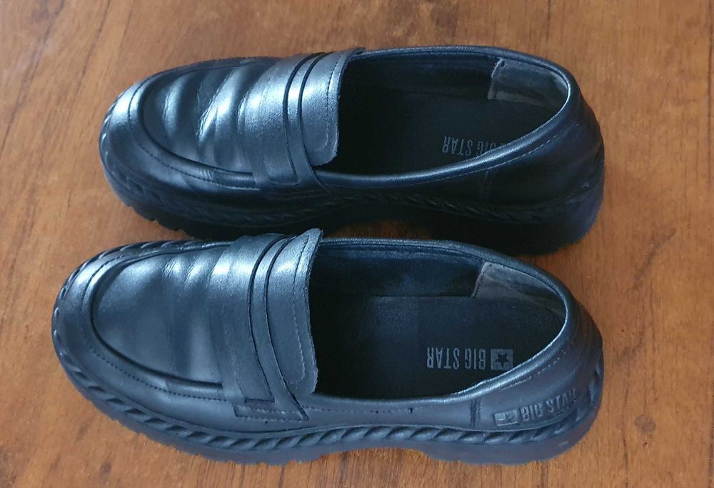 Mokasyny loafersy skórzane Big Star 38