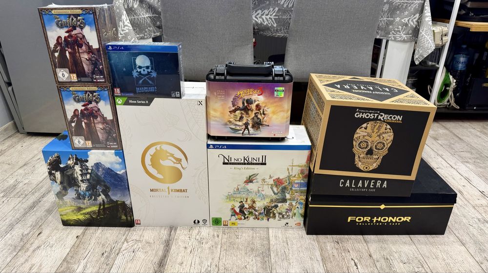 Edycje kolekcjonerskie figurki gadżety z gier Playstation Xbox PC