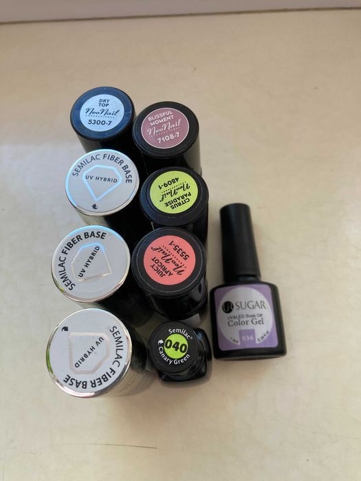 Semilac NeoNail bazy topy lakiery hybrydowe + gratis