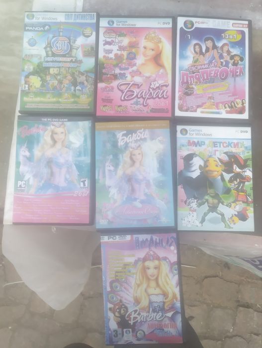 DVD ігри та мультфільми для дітей