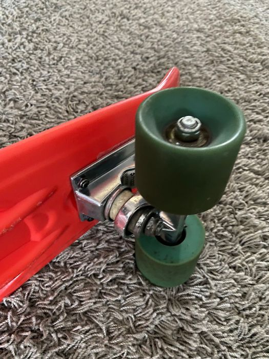 deska_czerwona fiszka_deskorolka_stan bardzo dobry