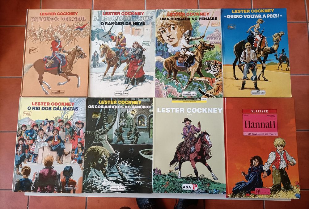 32 Livros Escorpião, O Mercenário, Lester Cockney, Os Passageiros do V