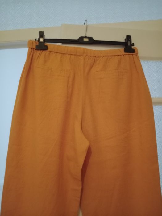 Calças Culotte de Linho Anne Weyburn (La Redoute) Tam. 40