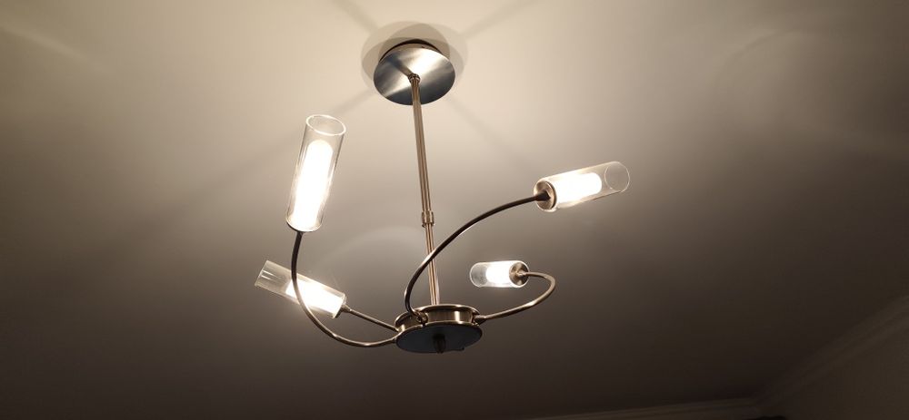 Novo preço: Conjunto de candeeiros de teto e parede- tudo em inox