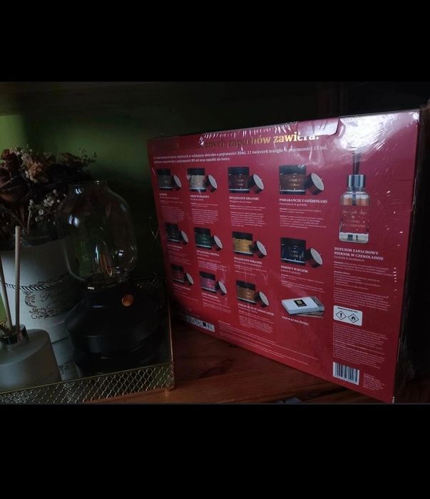 Zestaw podarunkowy świeczki sojowe HiSkin jak Yankee Candle święta gru