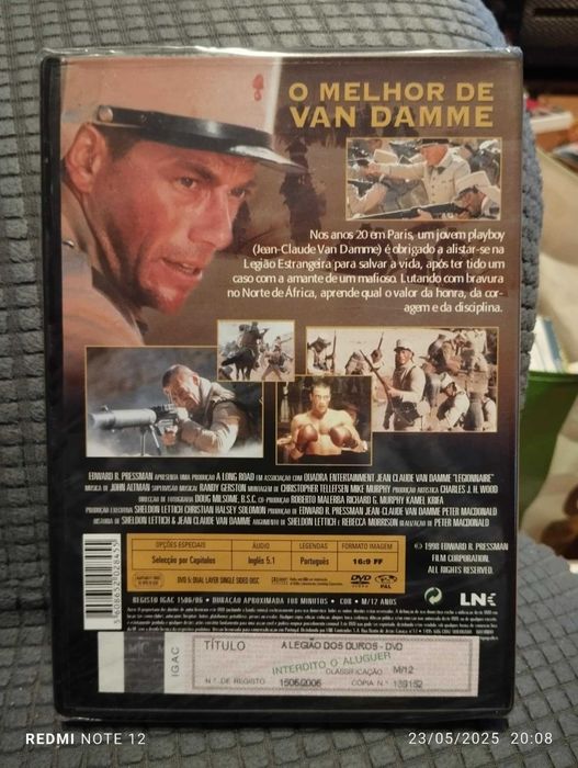 DVD - A Legião dos Duros - Van Damme