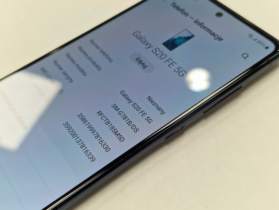 Samsung Galaxy S20 FE 5G Dual SIM/ 6GB/ 128GB/ Cloud Navy + ładowarka