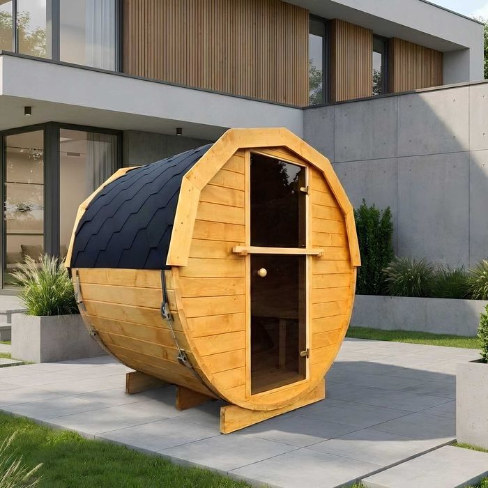 Sauna Ogrodowa 1,5x2 Samodzielny montaż BECZKA