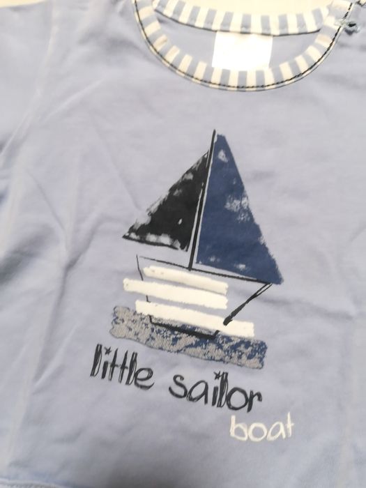 Conjunto Náutico Azul de Bebé Menino