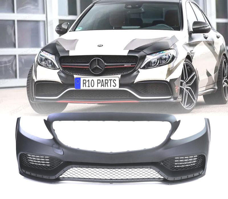 PARA-CHOQUES FRONTAL MERCEDES C-CLASS W205 15-18 LOOK AMG C63