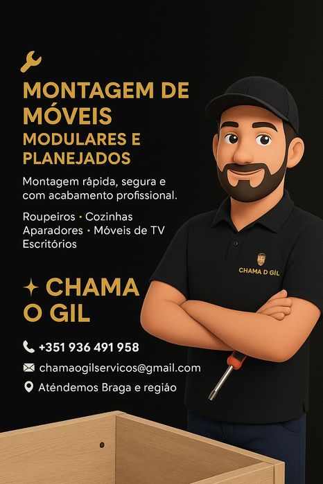 Montagem profissional de móveis modulares