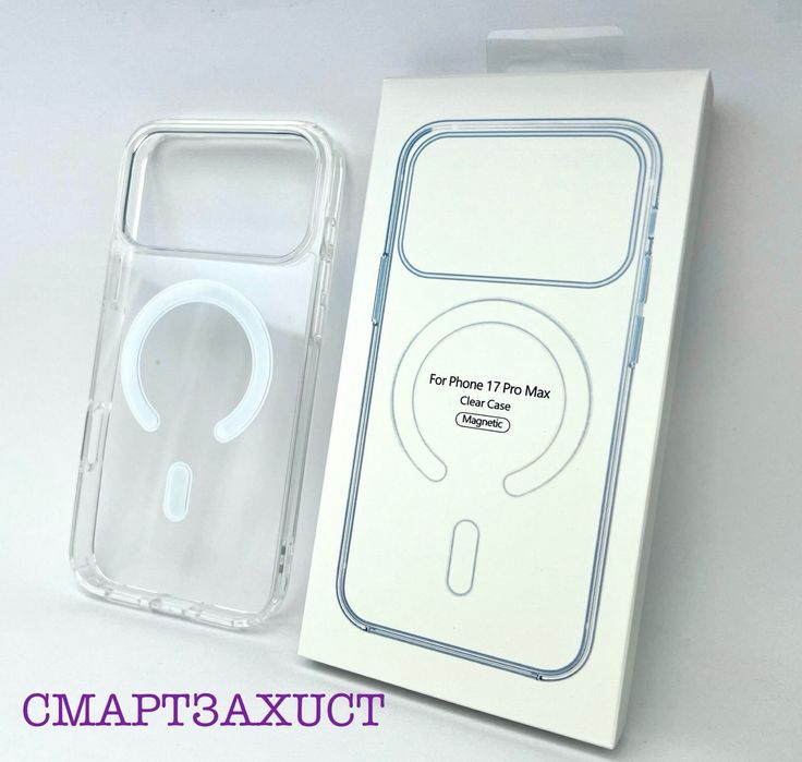Чехол прозрачный MagSafe на iphone 17 17 pro 17 pro max чохол прозорий