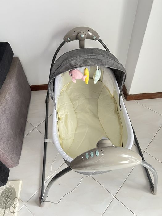 Berço balanço elétrico para bebe