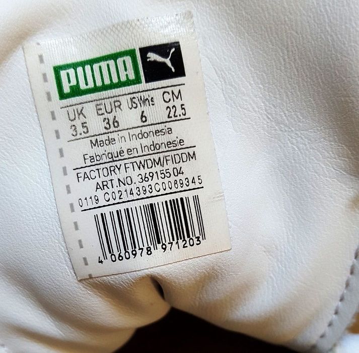 sneakersy skóra ,,PUMA" CALI WN'S damskie białe całoroczne roz.36 z UK