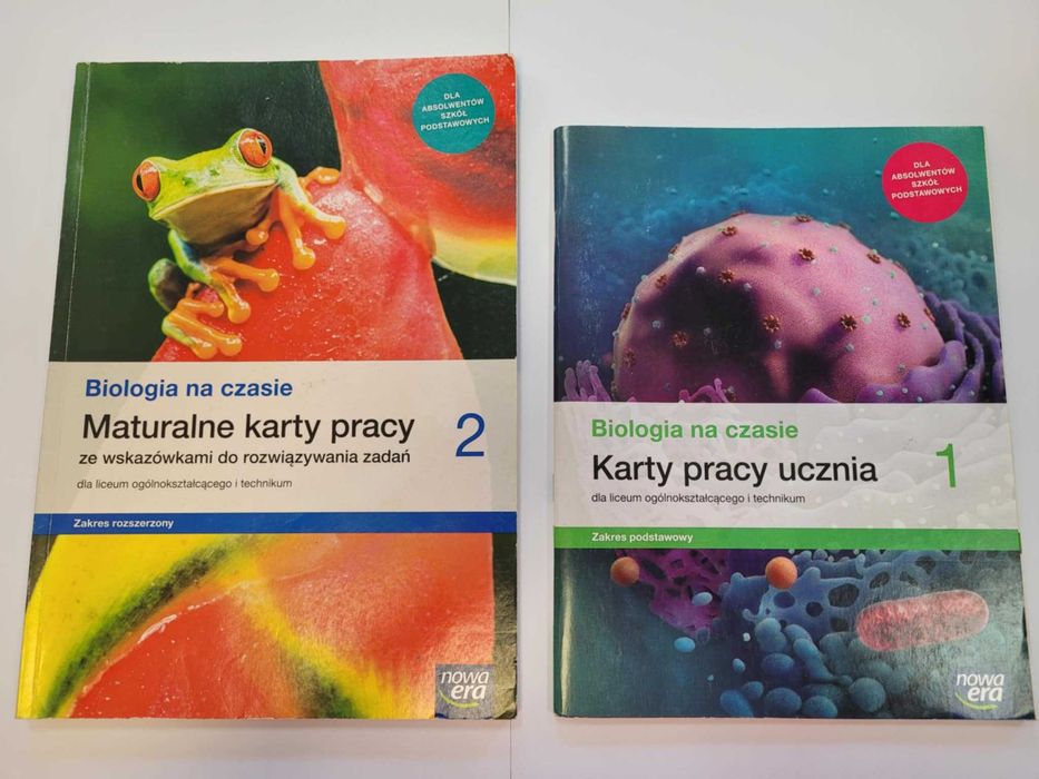 Karty pracy do biologi do kl 1 plus karty maturalne kl 2