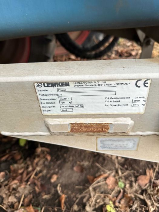 Оприскувач Lemken Primus 35