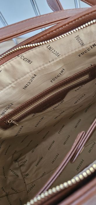 Puccini duża torba shopper brąz