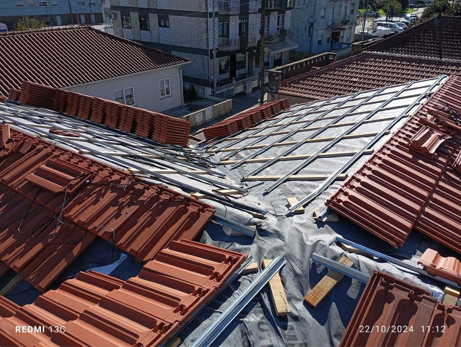 Construção de Telhados e coberturas