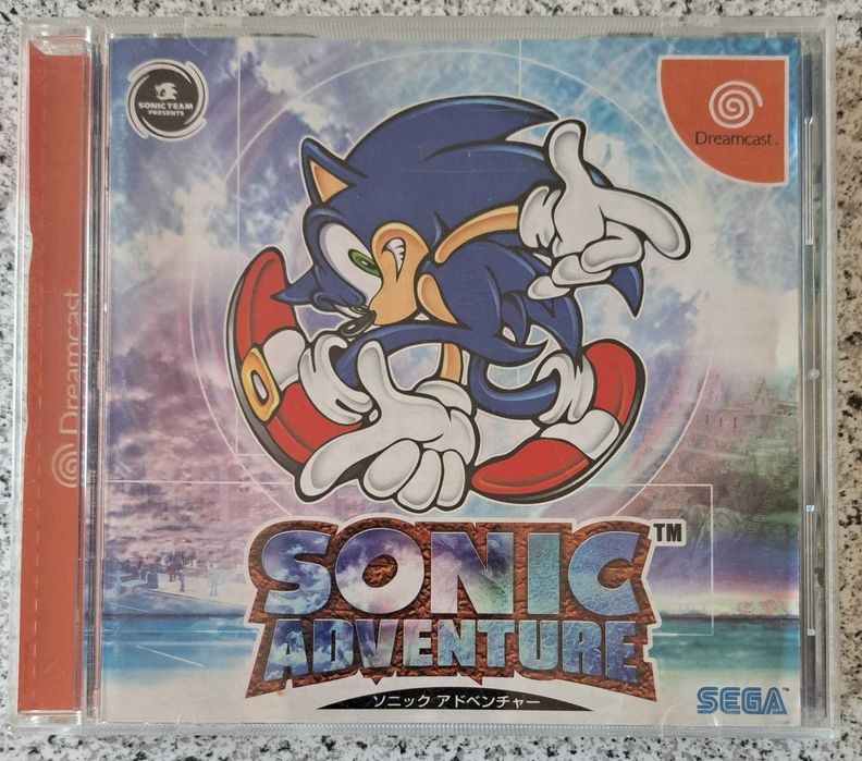 Gra Sonic Adventure, Dreamcast , pierwsza gra w katalogu DC, import Japonia